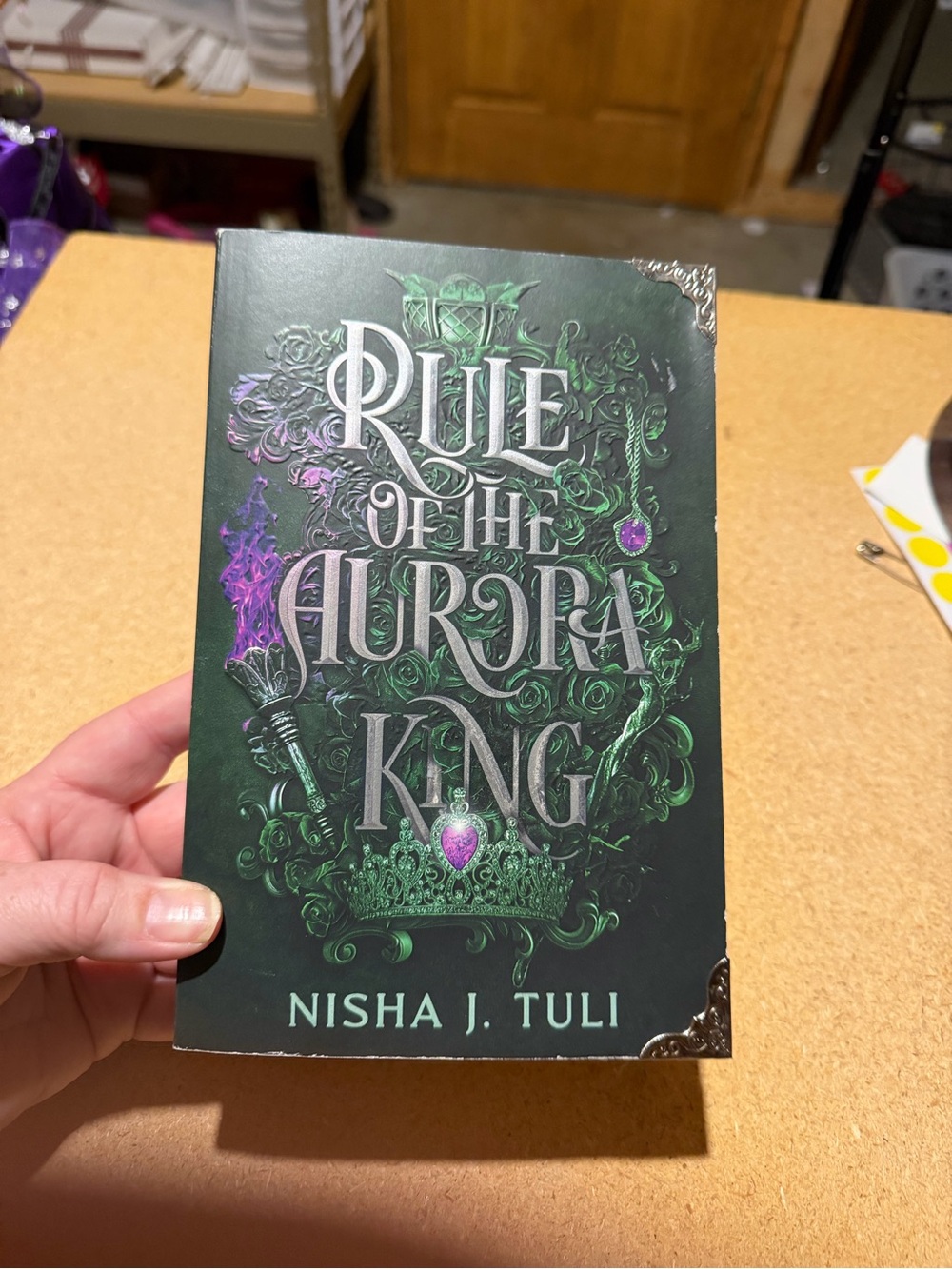 Rule of the Aurora King Decorative Book Wall Art - Green